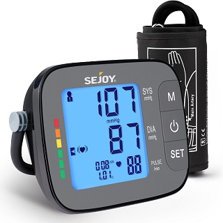 Automatic Digital Wrist Blood Pressure Monitor with Adjustable Cuff